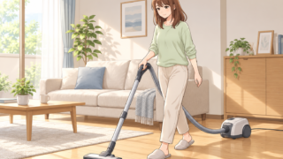 掃除機をかけると腰が痛い方へ｜腰に負担をかけにくい持ち方と足運び